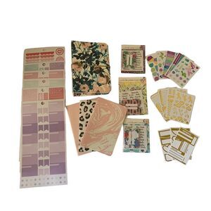 New Scarlet Lime Planner Society Bullet Journal Stickers Category Tabs Lot